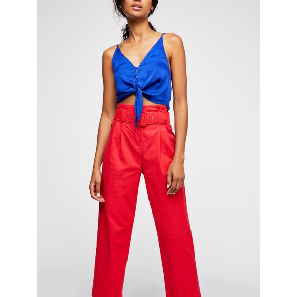 NWT Free People Two Tie For You Brami / Cobalt - Picture 2 of 3